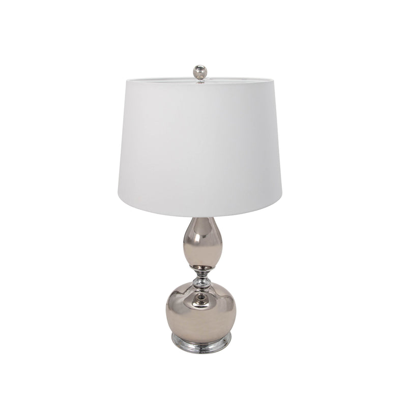 Ceramic 33" Genie Table Lamp,Silver