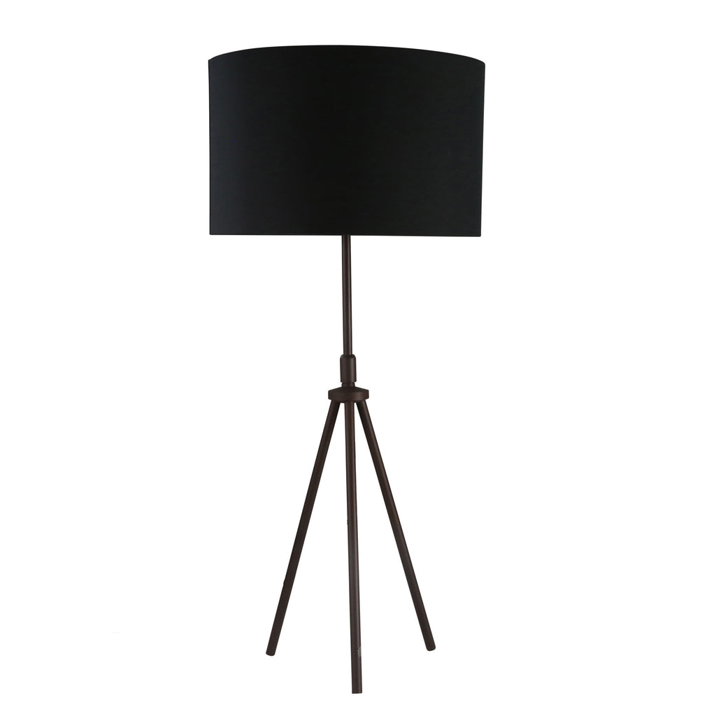 Metal 38" Tripod Table Lamp, Rust