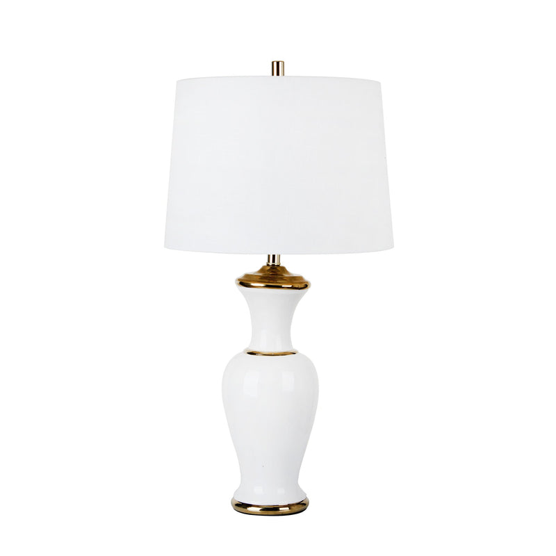 Ceramic 33" Table Lamp, White