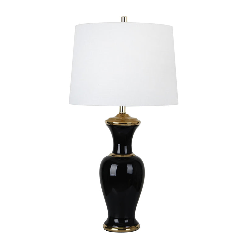 Ceramic 33" Table Lamp, Black