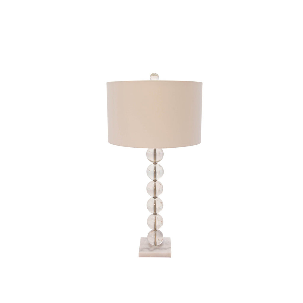 Crystal 32" Table Lamp, Smoke