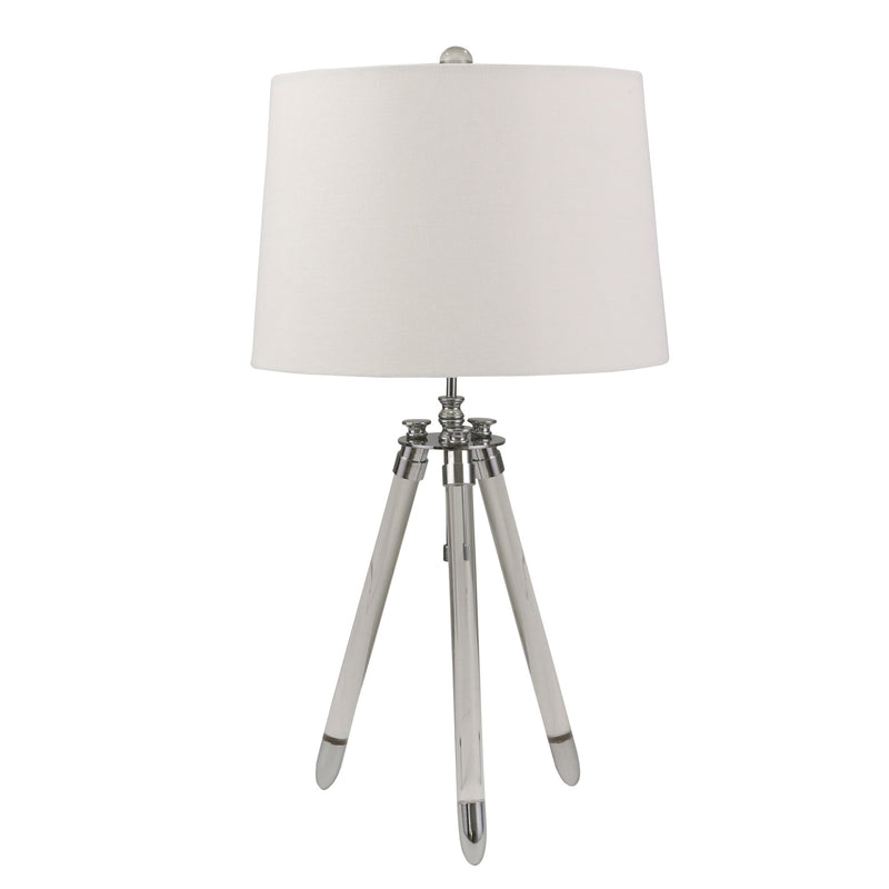 Acrylic 29" Tripod Table Lamp,Silver