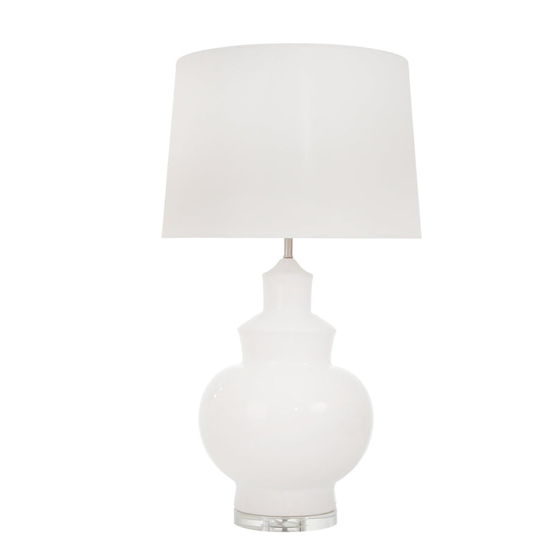 Ceramic 33" Table Lamp, White