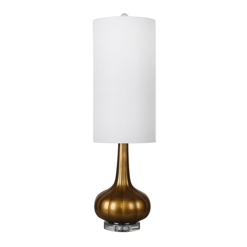 Glass 36" Genie Table Lamp, Gold