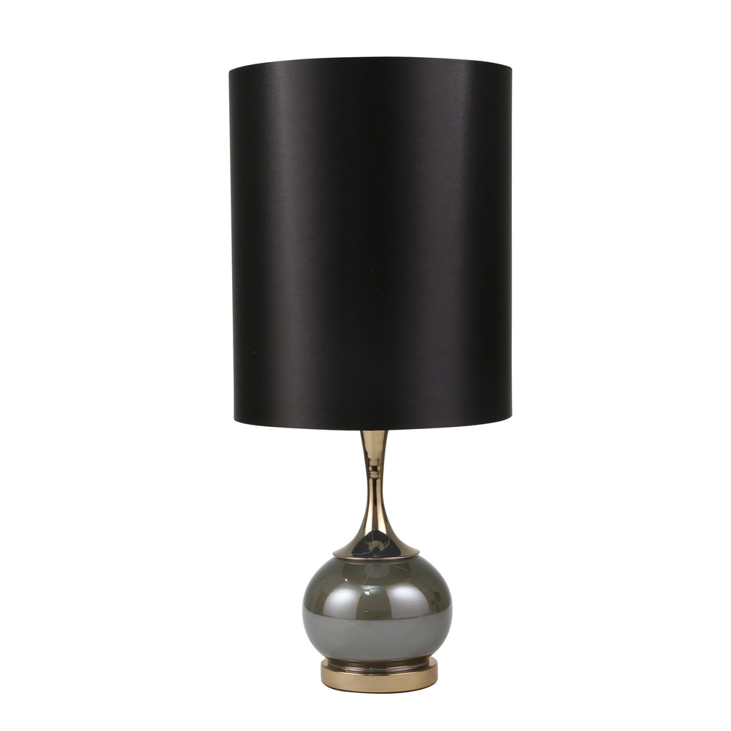 Glass 29" Globe Table Lamp, Pearl Green