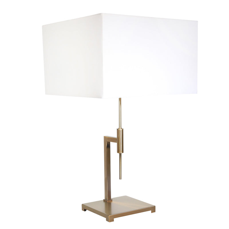 Metal  29" Abstract Table Lamp, Gold