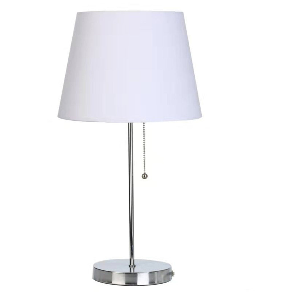 Metal 20.5" Table Lamp, Silver