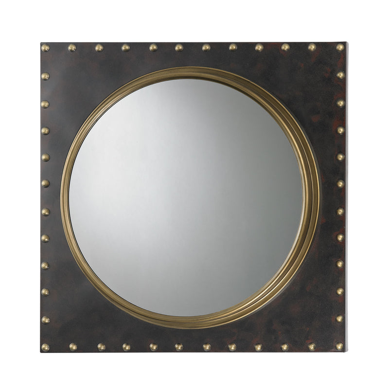51-004 Metal Frame Rivet Porthole Mirror - Free Shipping! Mirror - RauFurniture.com