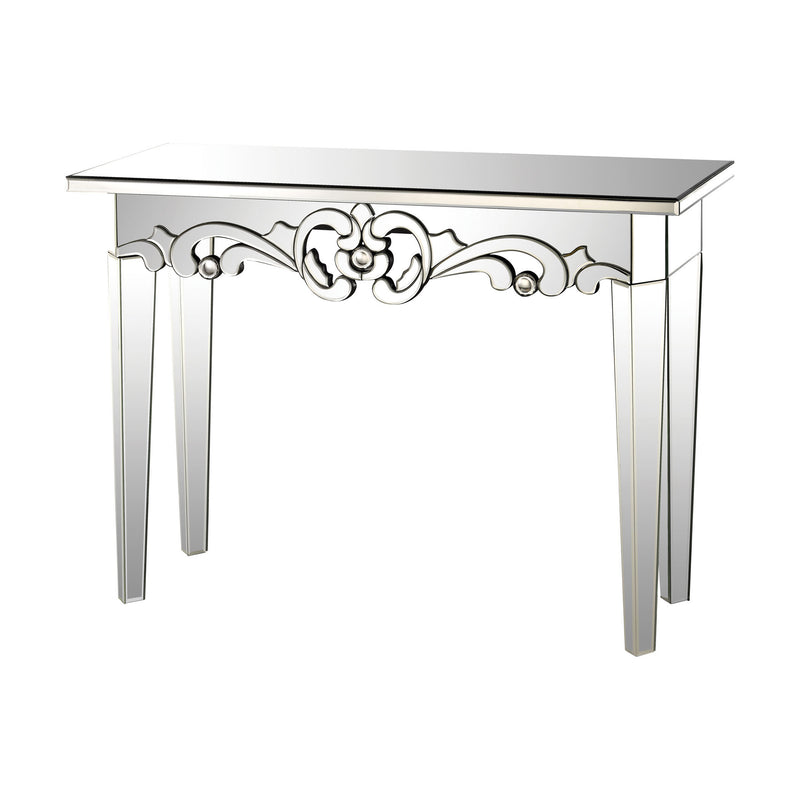 5173-023 Mirrored Scroll Console - Free Shipping! Table - RauFurniture.com