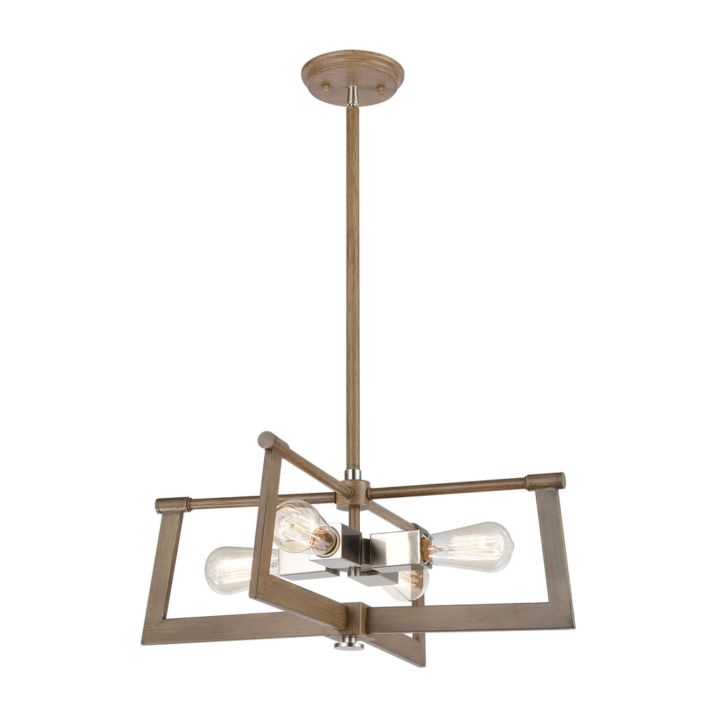 Axis - Pendant - Light Wood, Satin Nickel, Satin Nickel