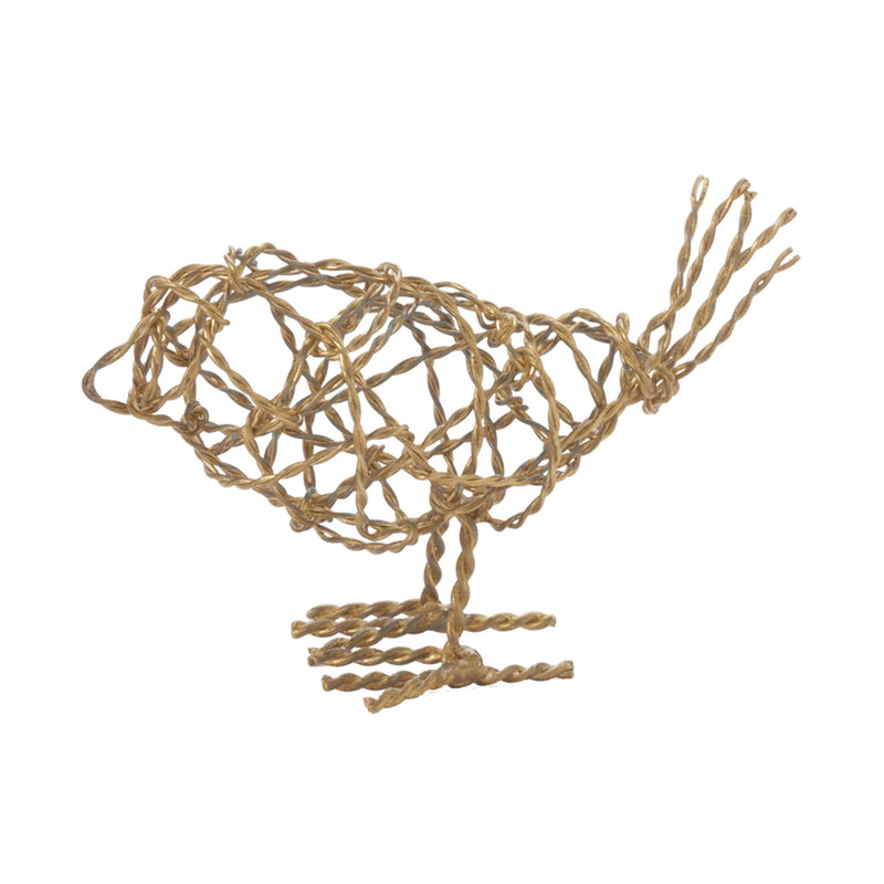559008 Brass Scribble Bird - Small Accessory - RauFurniture.com