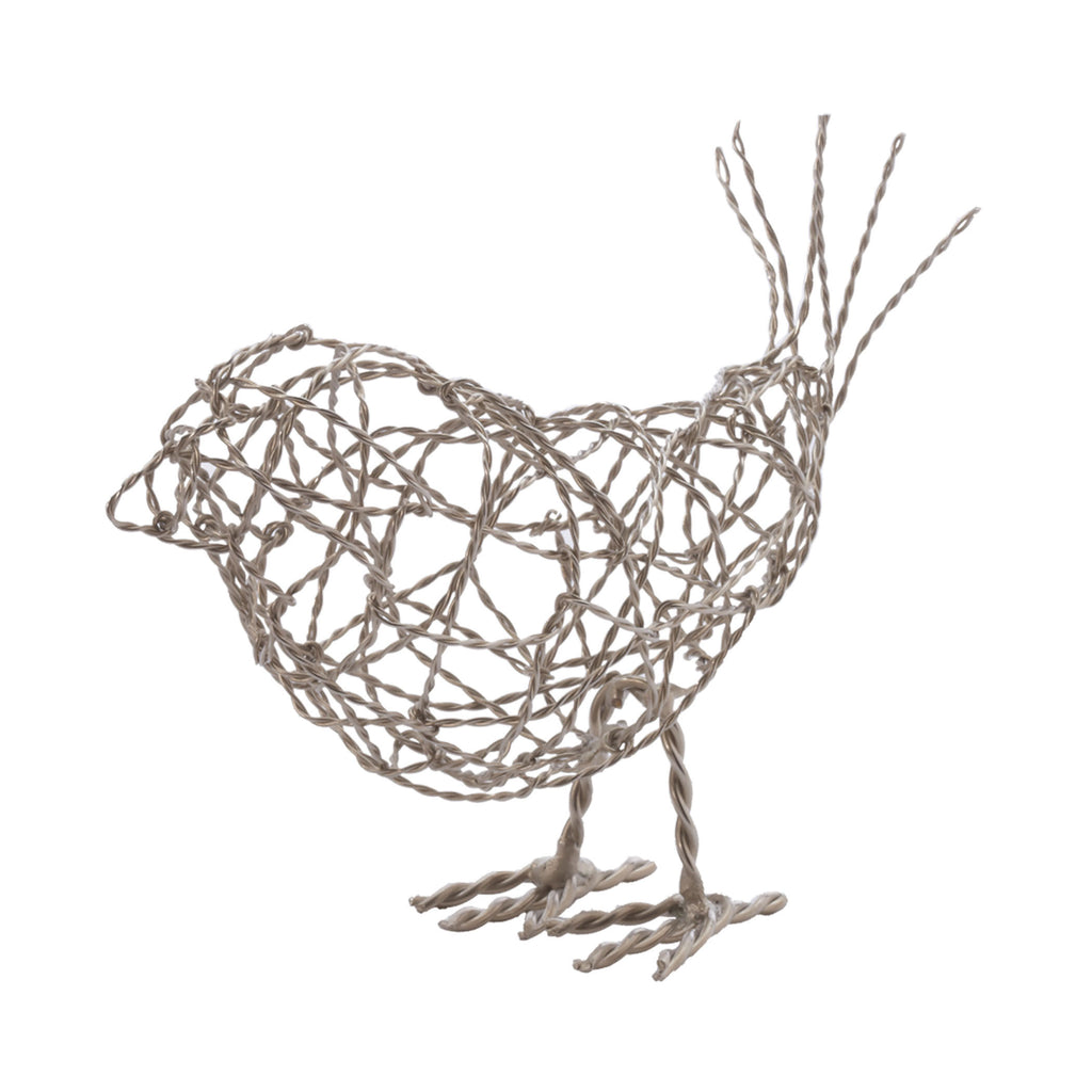 559011 Nickel Scribble Bird - Large Accessory - RauFurniture.com