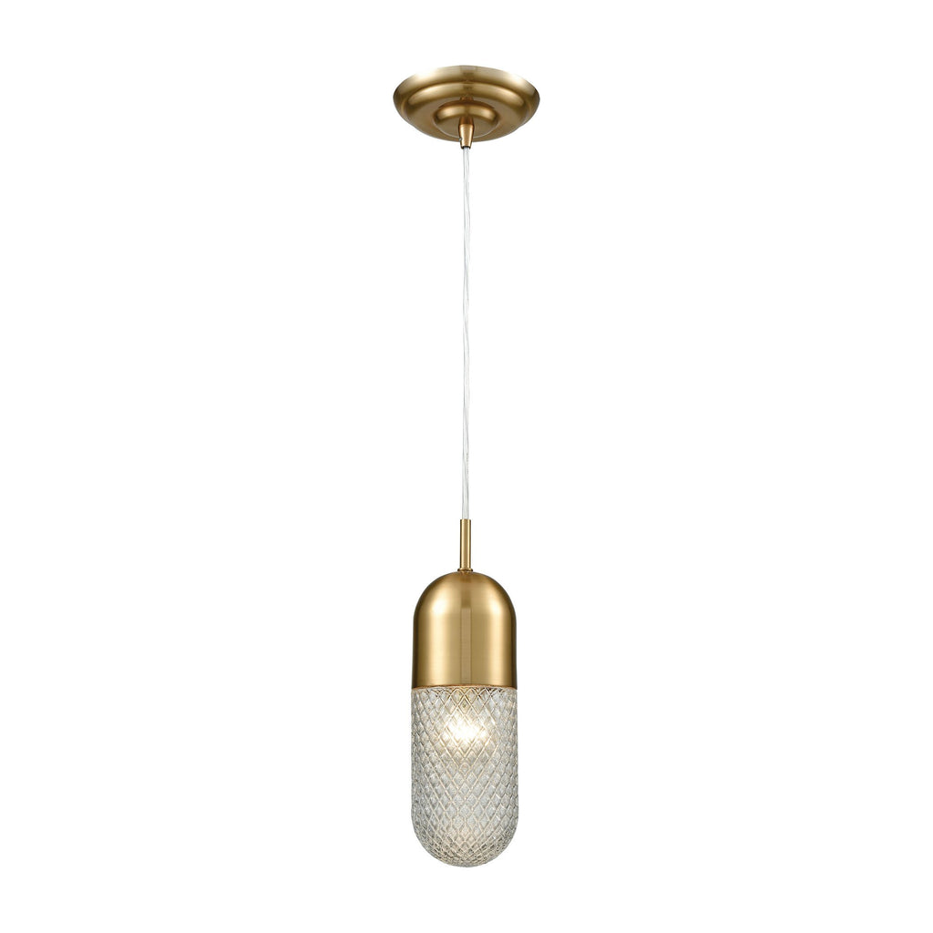 Capsula - Mini Pendant - Satin Brass