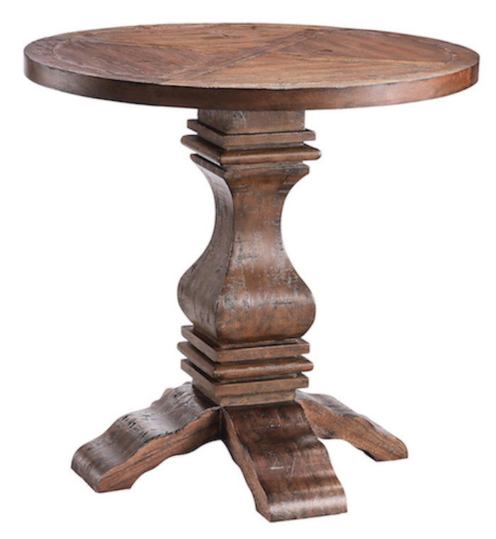 57249 - Chisholm Heavily Distressed Finish Accent Table - Free Shipping!, Accent Tables, Stein World, - ReeceFurniture.com - Free Local Pick Ups: Frankenmuth, MI, Indianapolis, IN, Chicago Ridge, IL, and Detroit, MI