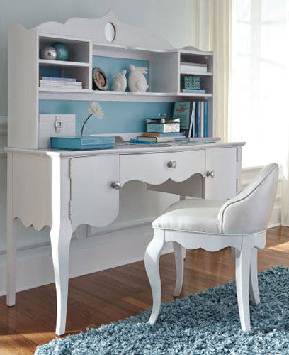 5930 Tiffany - Complete Desk/Hutch with Desk Chair Youth Bedroom - RauFurniture.com