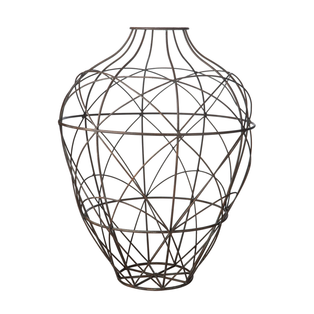 594013 Wire Vessel In Russet - Small Accessory - RauFurniture.com