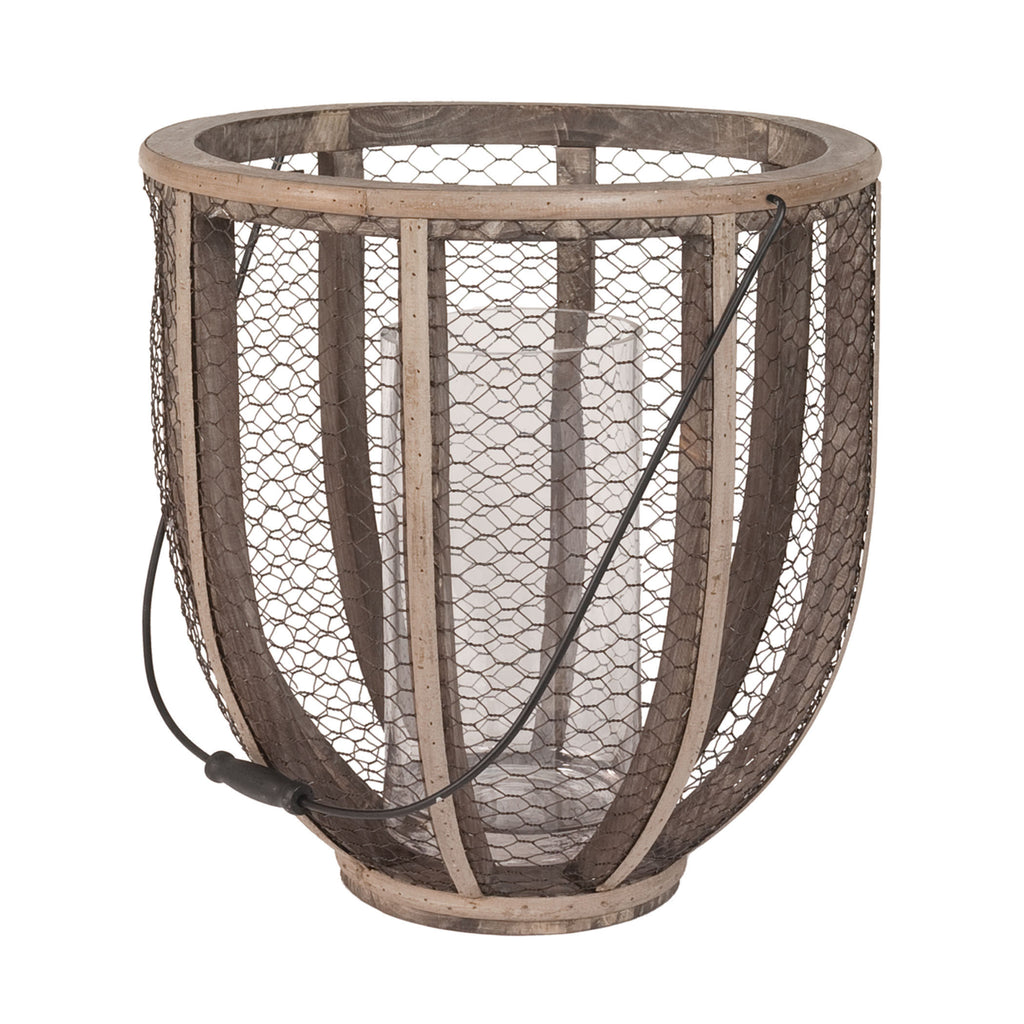 594028 Barrel Wire Atlas Hurricane Vase Vase/Urn - RauFurniture.com