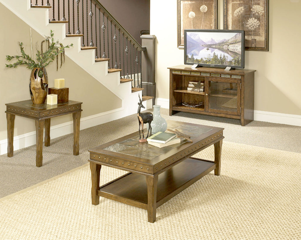 6007 Slate Top With Nail Head Trim, Occasional Tables, American Imports, - ReeceFurniture.com - Free Local Pick Up: Frankenmuth, MI