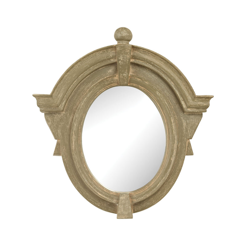 6100-019 Parisian Dormer Mirror In Warm White - Free Shipping! Mirror - RauFurniture.com