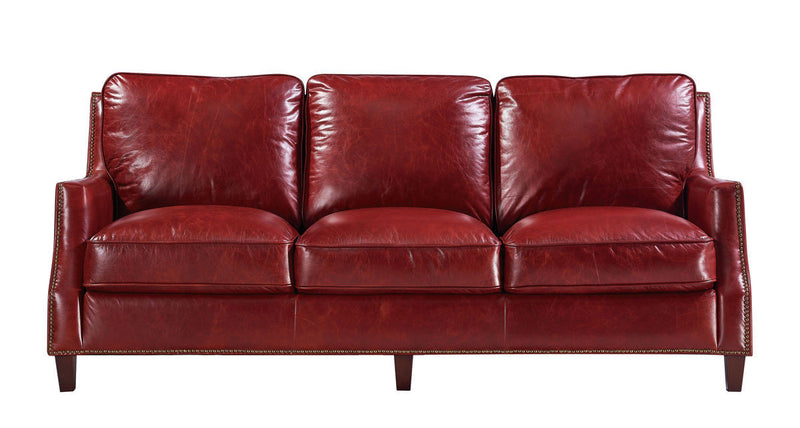 6103 Oakridge 5510 Red (100% Top Grain Leather) Top Grain Leather Furniture - RauFurniture.com