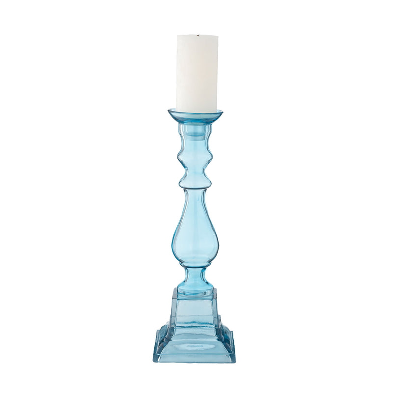 625001 Sea Glass Knight Pillar Candle Holder - Small Candle/Candle Holder - RauFurniture.com