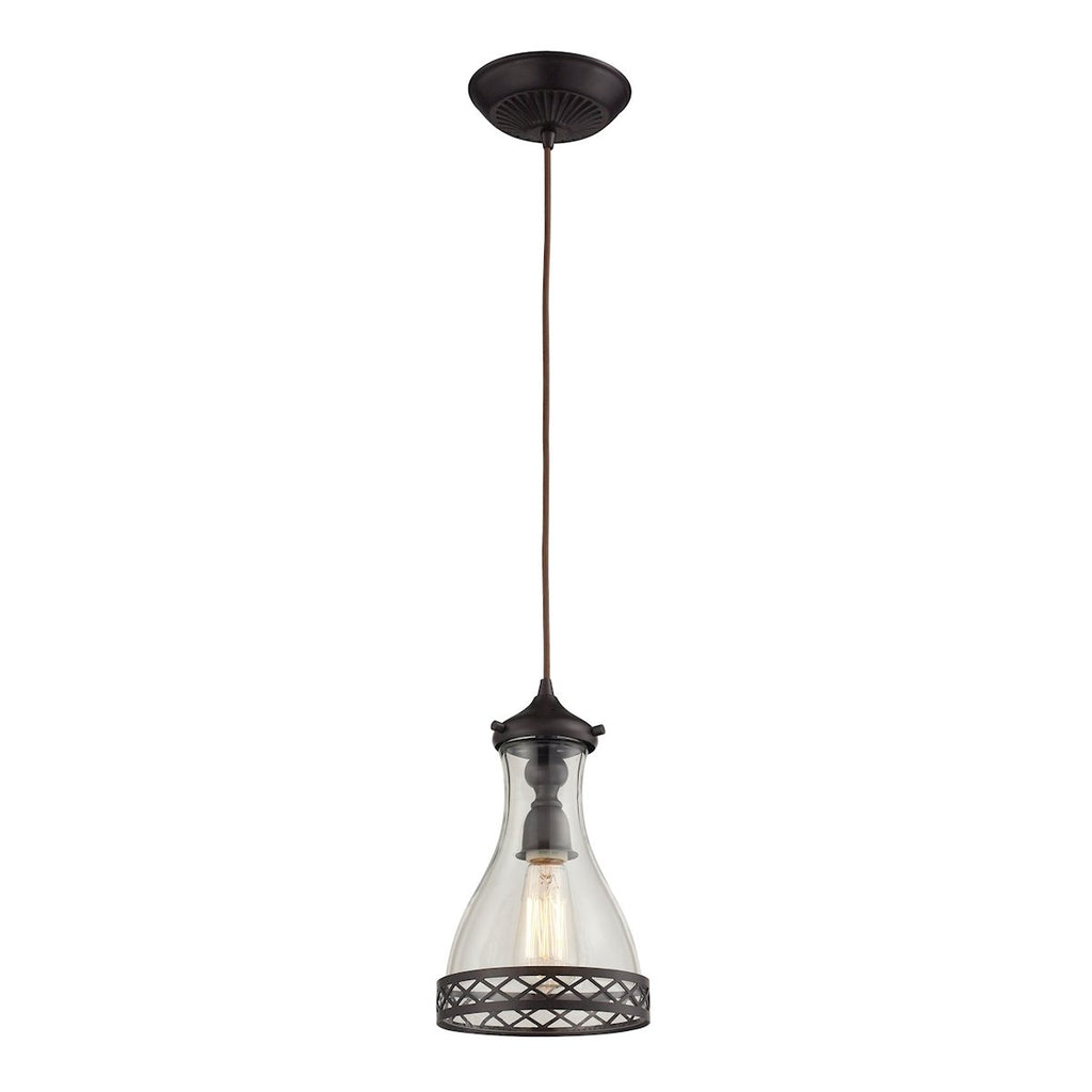 Brookline - Mini Pendant - Oiled Bronze