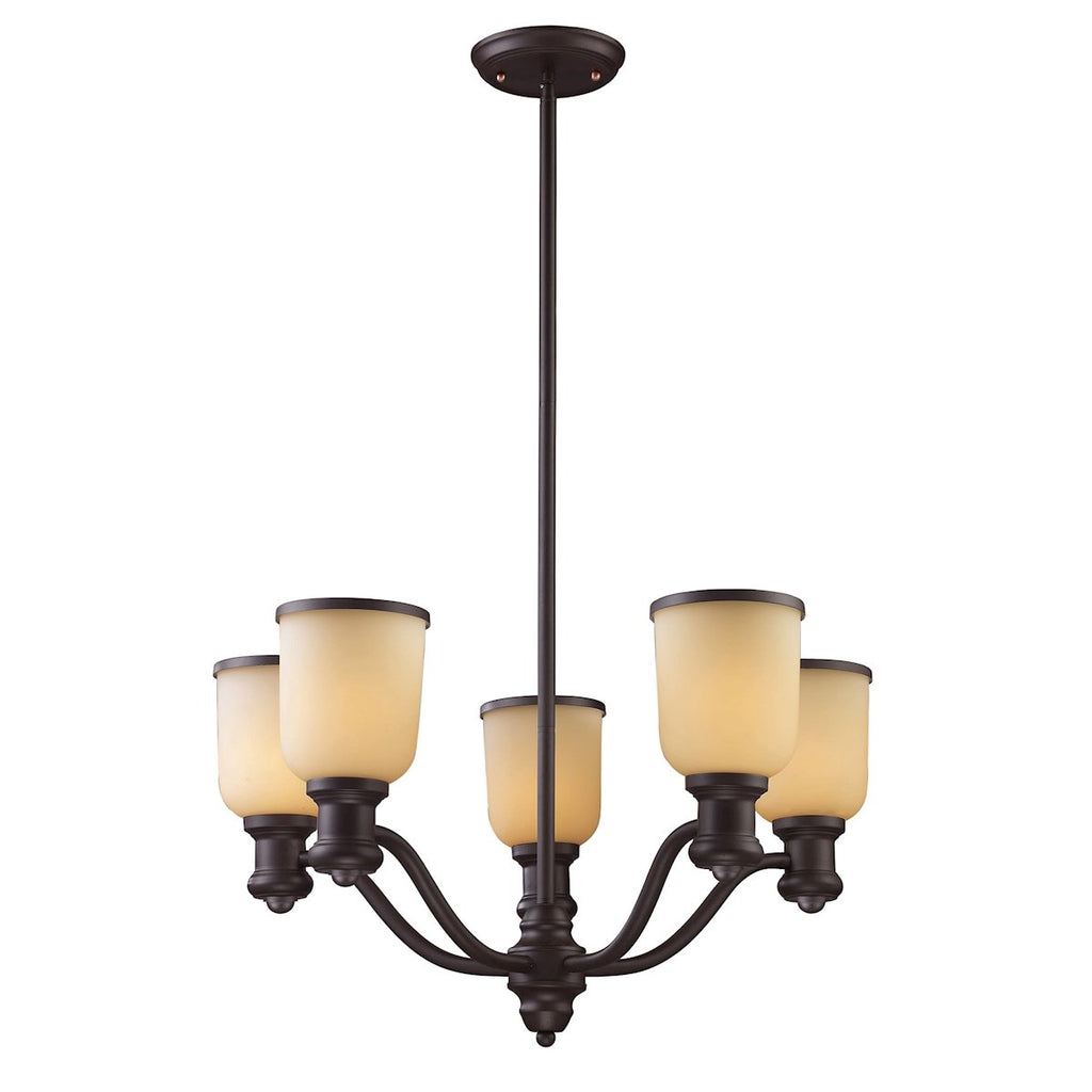 Brooksdale - Chandelier - Oiled Bronze