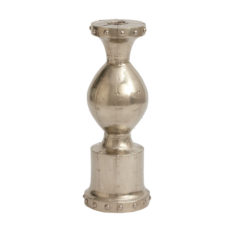 665013 Baron Candleholder In Royal German Silver - Small Candle/Candle Holder - RauFurniture.com