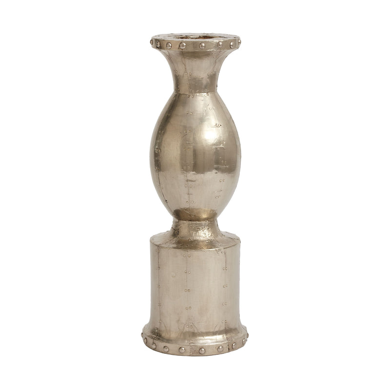 665014 Baron Candleholder In Royal German Silver - Large Candle/Candle Holder - RauFurniture.com