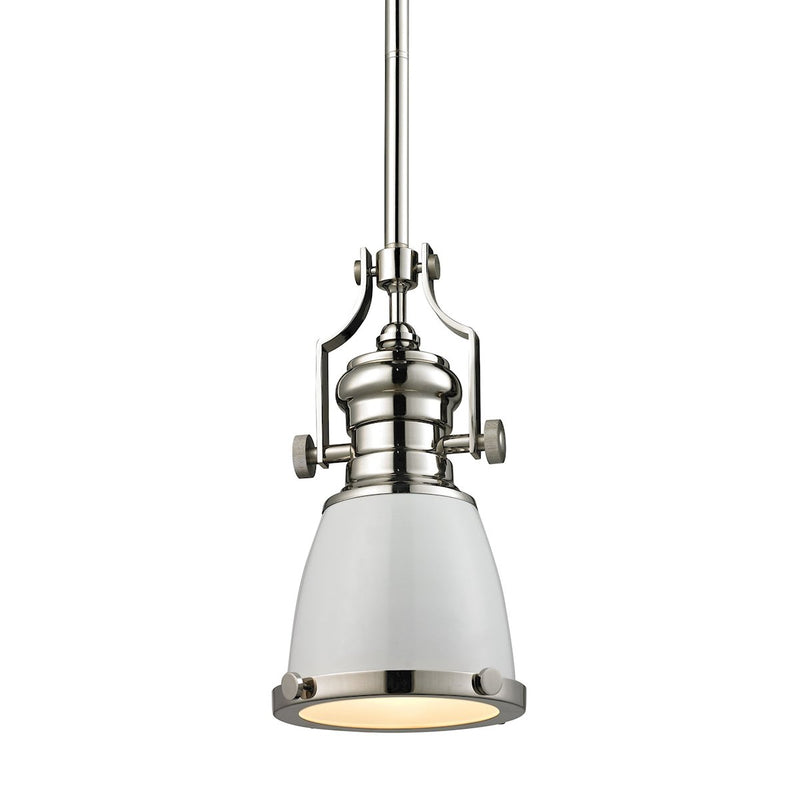 Chadwick - Mini Pendant - Gloss White, Polished Nickel, Polished Nickel