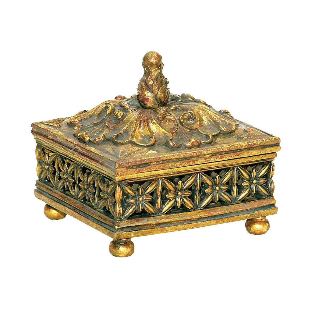 7-0540  Fretwork Trinket Keepsake Box Box/Canister - RauFurniture.com