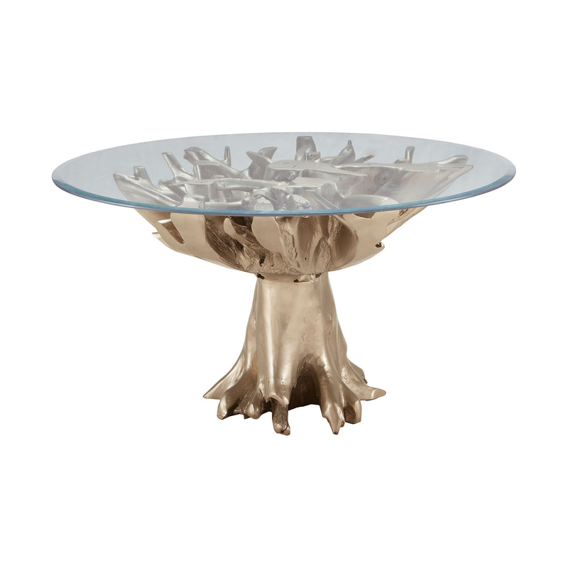 7011-003 Champagne Teak Root Entry Table Table - RauFurniture.com