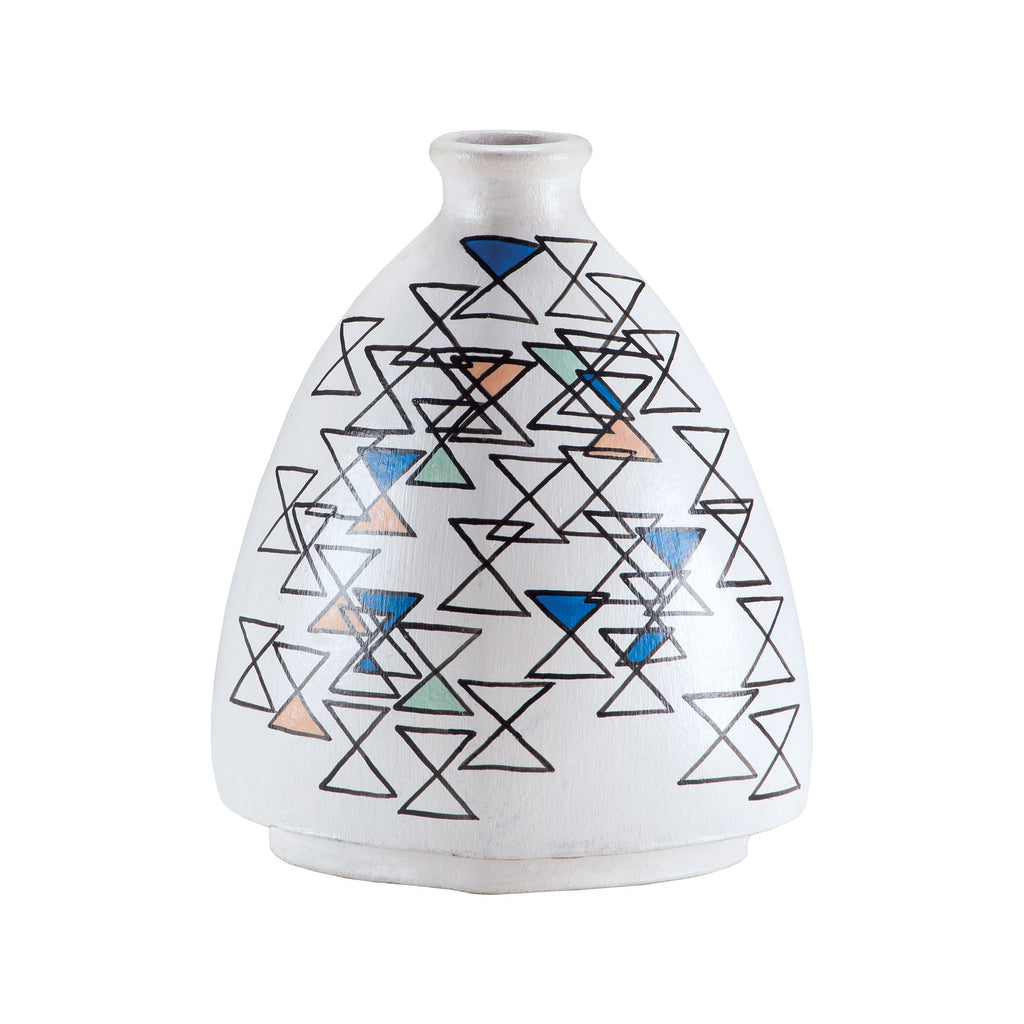 7011-085 Stacking Eights Hand Painted Vase Vase/Urn - RauFurniture.com