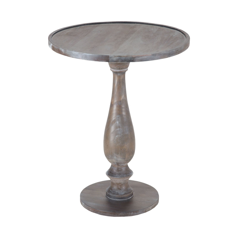 7011-100 Hamptons Side Table In Waterfront Grey Stain With White Wash - Free Shipping! Table - RauFurniture.com