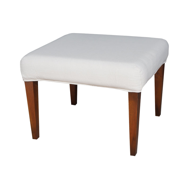 7011-120-E Couture Covers Single Bench Cover - Pure White Cover/Cushion - RauFurniture.com