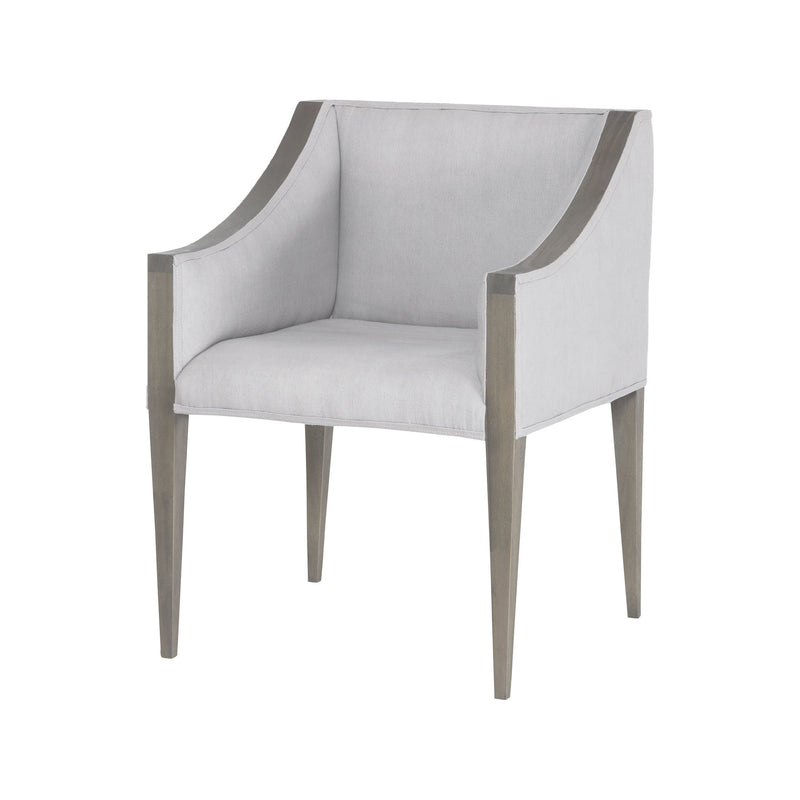 7011-195 Ashley Side Chair In Waterfront Grey Stain With Morning Mist Linen Upholestery Chair - RauFurniture.com