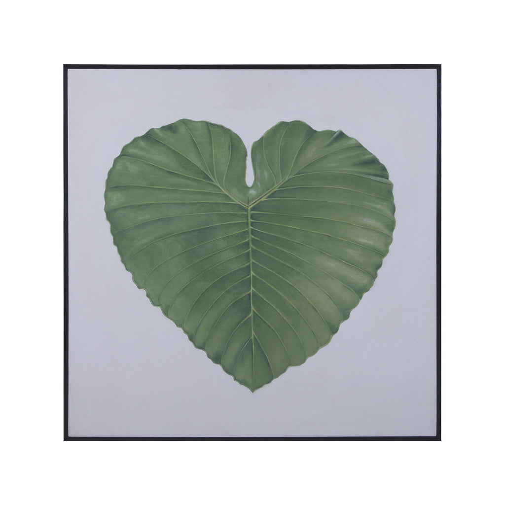 7011-220 Phuket 46-Inch Hand Painted Canvas Wall Decor with Solid Mahogany Black Gallery Frame Wall Decor - RauFurniture.com