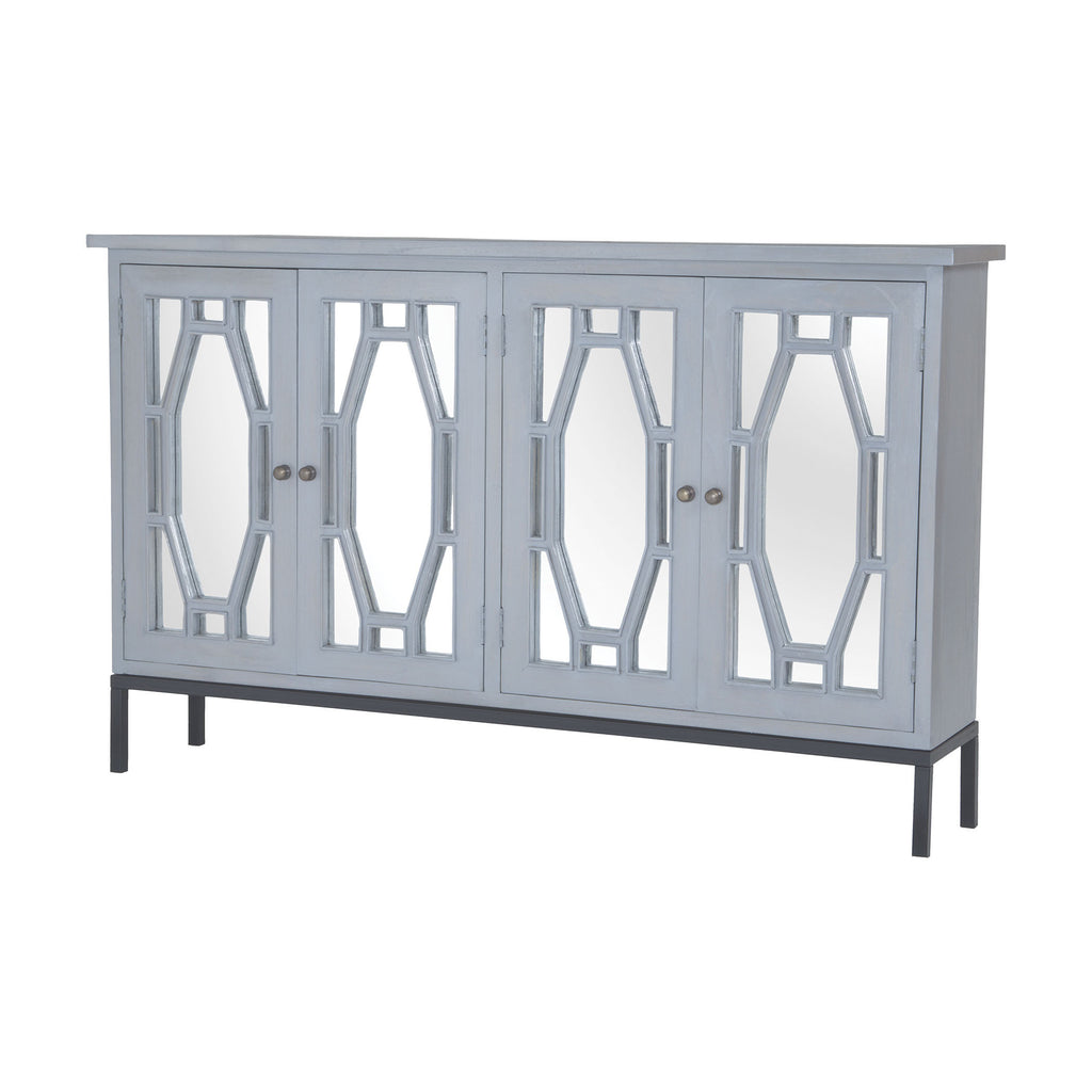 7011-300 Presidio Cabinet Ii In Gravesend Grey - Medium - Free Shipping! Server - RauFurniture.com