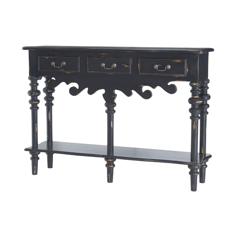 7011-306 Nymphenburg Console Table In Aged Black Console - RauFurniture.com