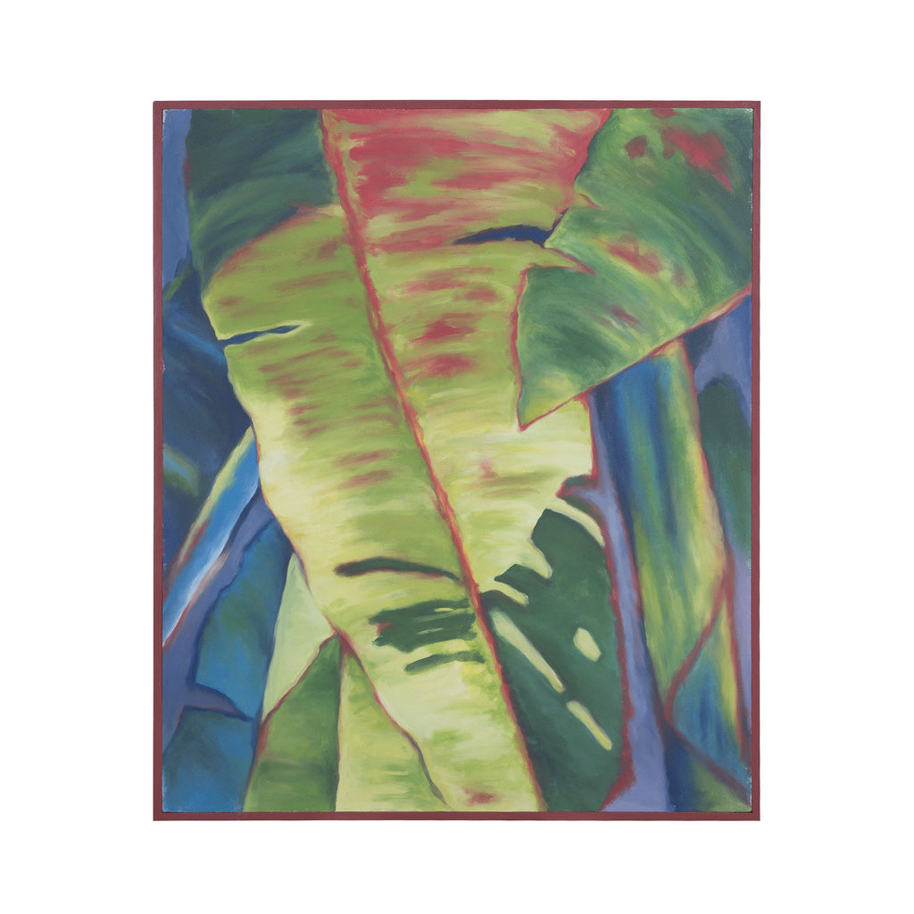 7011-380 Marquesas Wall Decor 40-Inch Hand Painted Canvas Wall Decor with Solid Mahogany Gallery Frame Wall Decor - RauFurniture.com