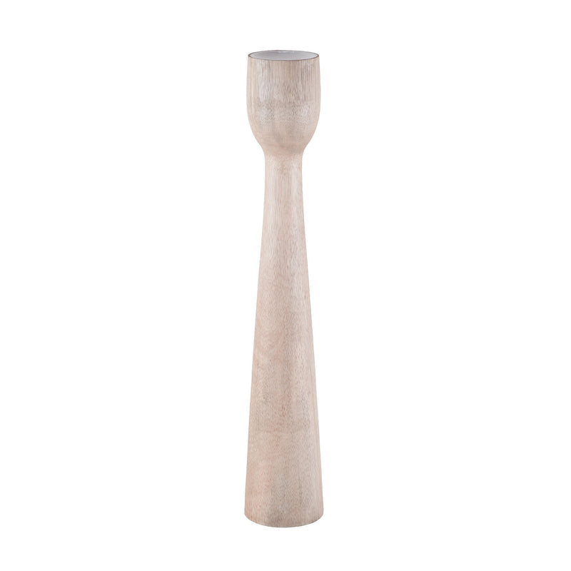 7159-030 Figural Carved Albasia Wood Candle Stick Candle/Candle Holder - RauFurniture.com