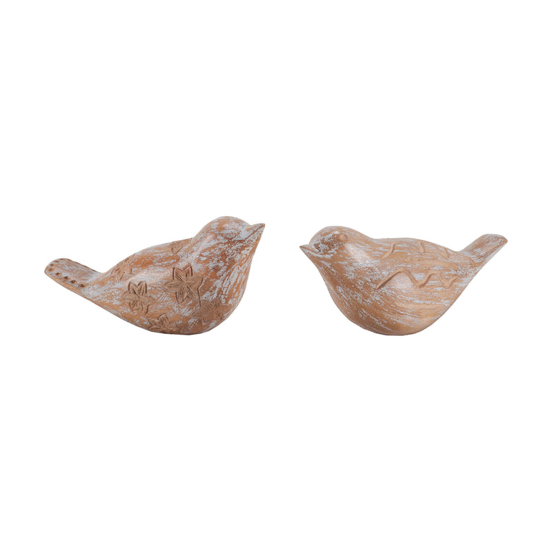 7159-036/S2 Carved Albasia Wood Birds Accessory - RauFurniture.com
