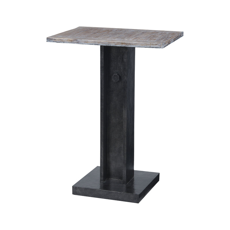 7159-059 Bistro Accent Table With Natural Wood Top - Free Shipping! Table - RauFurniture.com