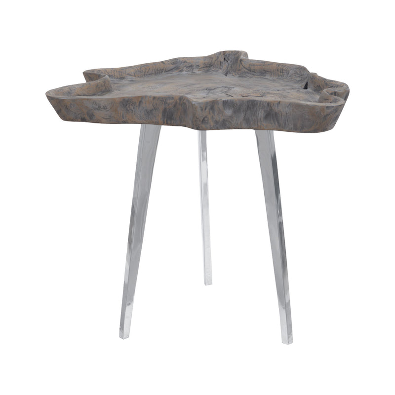 7162-034 Jambi Accent Table In Aged Grey Wash Table - RauFurniture.com
