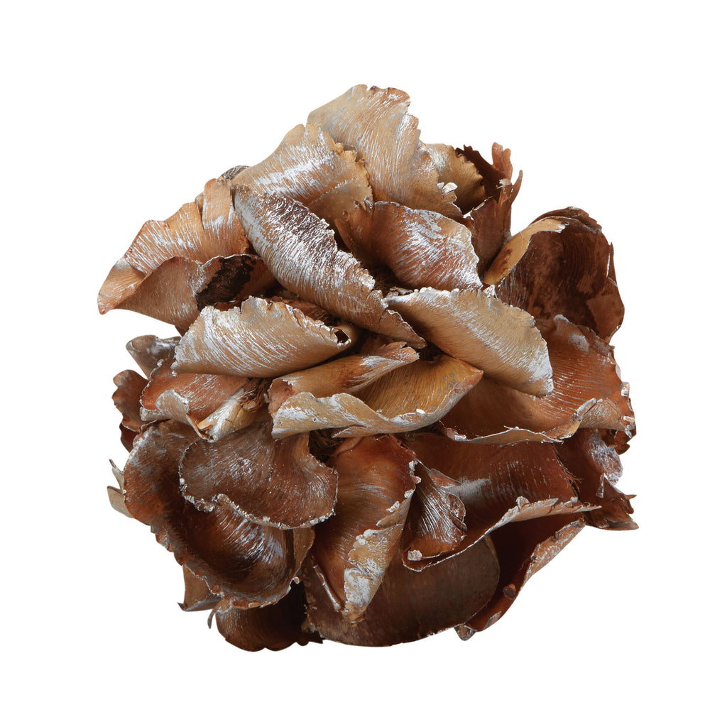 742001 Silver Gilt Palm Petal Ball - Small Accessory - RauFurniture.com