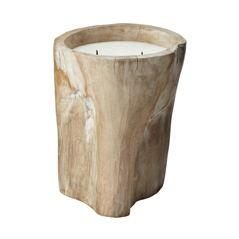 784043 White Pepper Log Candle - Large Candle/Candle Holder - RauFurniture.com