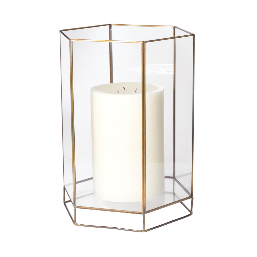784053 Glass Oriel Hurricane - Large Candle/Candle Holder - RauFurniture.com