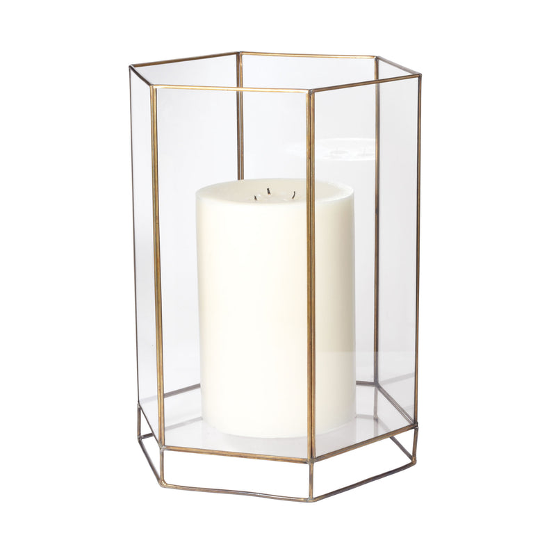 784053 Glass Oriel Hurricane - Large Candle/Candle Holder - RauFurniture.com