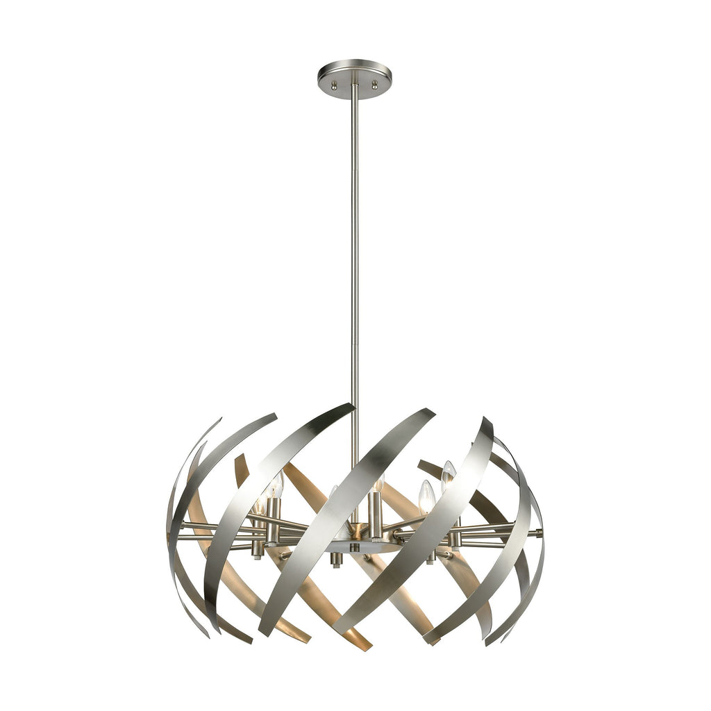 Carthage - Chandelier - Satin Nickel