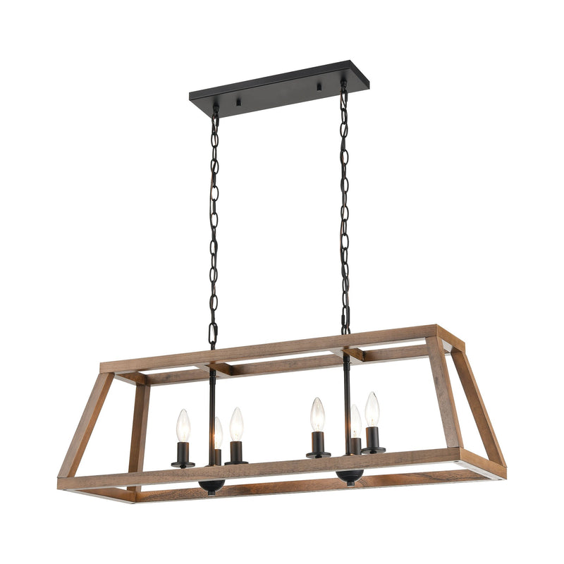 Barrow - Island Light - Birchwood, Matte Black, Matte Black